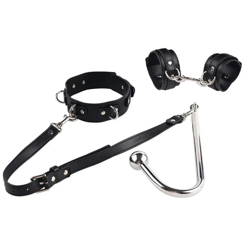 5334 Hook Anal and with Collar Elegant Beaded Cuffs 0706
